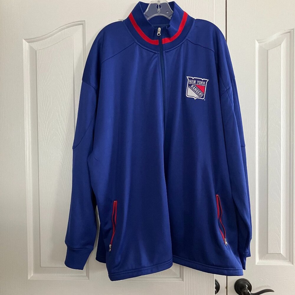 Men's NY Rangers Jacket By Majestic Size 4XL